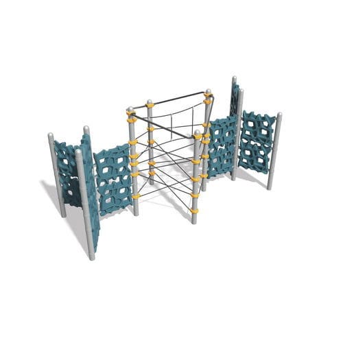 Struttura ludica per arrampicata - GeoPlex® Navigator Climber - Design 5104 - LANDSCAPE STRUCTURES - per parco giochi / in acciaio con rivestimento a polvere / in polietilene