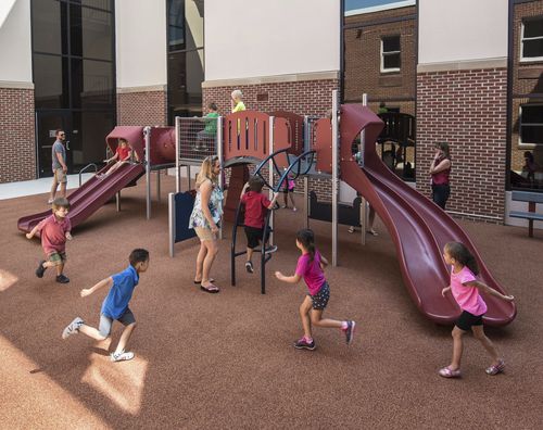 Struttura ludica per parco giochi - PlayShaper &ndash; Design 7060 - LANDSCAPE STRUCTURES - in acciaio / in acciaio con rivestimento a polvere / in polietilene