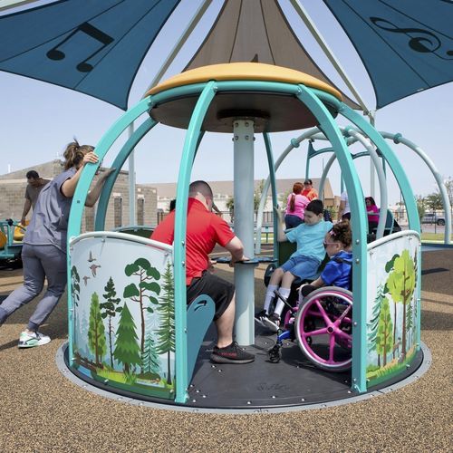 Gioco a rotazione per bambini - We-Go-Round - Design 6221 - LANDSCAPE STRUCTURES - per adulti / per disabili / per parco giochi