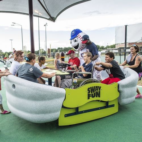 Struttura ludica per disabili - Sway Fun® Glider - Design 1331 - LANDSCAPE STRUCTURES - per parco giochi / in polietilene