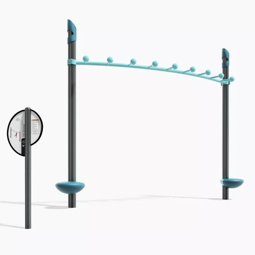 Area fitness per esterni contract - FitCore&trade; Extreme Peg Bridge - Design 6201 - LANDSCAPE STRUCTURES - da esterno