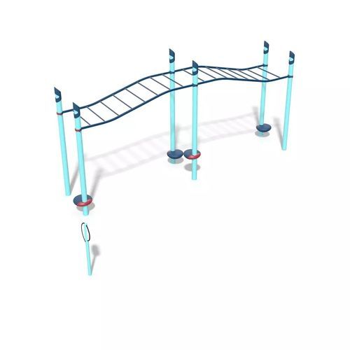 Scala per parco giochi per spazi pubblici - FitCore&trade; Extreme Angled Overhead Ladder - Design 6197 - LANDSCAPE STRUCTURES - in acciaio