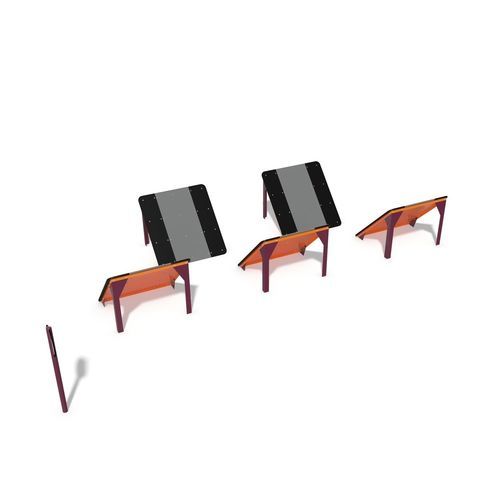 Area fitness per esterni contract - FitCore&trade; Extreme Quintuple Steps - Design 6188 - LANDSCAPE STRUCTURES - a zig zag / da esterno