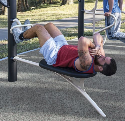 Attrezzo fitness per addominali - HealthBeat® Ab Crunch/Leg Lift - Design 2274 - LANDSCAPE STRUCTURES - da esterno / per spazio pubblico / contract