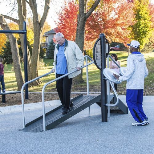 Attrezzo fitness per la terza età - HealthBeat® Mobility - Design 3490 - LANDSCAPE STRUCTURES - da esterno / contract / per percorso vita