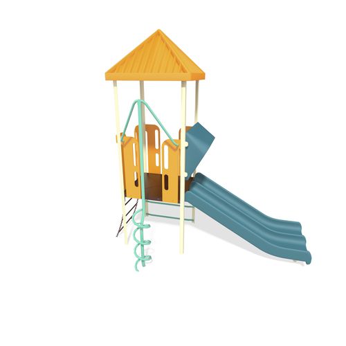 Struttura ludica per parco giochi - PlaySense - Design 32 - LANDSCAPE STRUCTURES - in acciaio con rivestimento a polvere / in polietilene / in plastica riciclata
