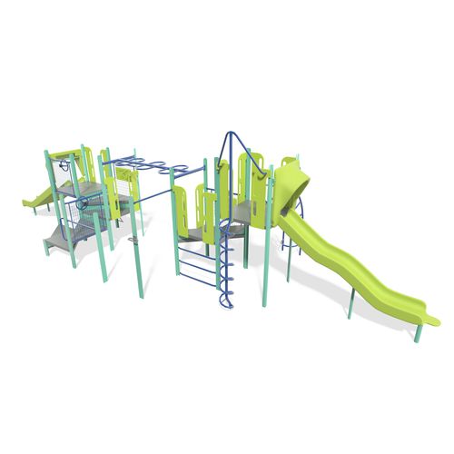 Struttura ludica per parco giochi - PlaySense - Design 301 - LANDSCAPE STRUCTURES - in acciaio con rivestimento a polvere / in polietilene / in plastica riciclata