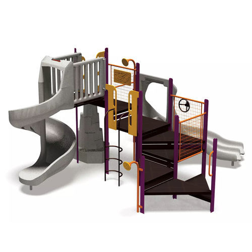 Struttura ludica per parco giochi - PlaySense - Design 403 - LANDSCAPE STRUCTURES - in acciaio con rivestimento a polvere / in polietilene / in plastica riciclata