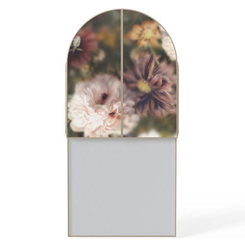 Specchio da terra - BLOSSOM TRIPTYCH - Devon&Devon - contemporaneo / in legno / dorato