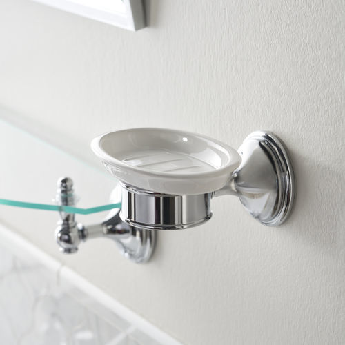 Portasapone a muro - KLS101 - Devon&Devon - in ottone / in ceramica / per hotel