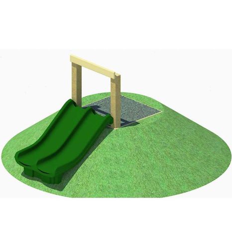Scivolo su collinetta - HILL NO ROOF - progressive design playgrounds - per parco giochi / multiplo / in legno