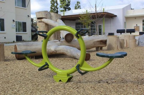 Altalena basculante in metallo - progressive design playgrounds - per parco giochi