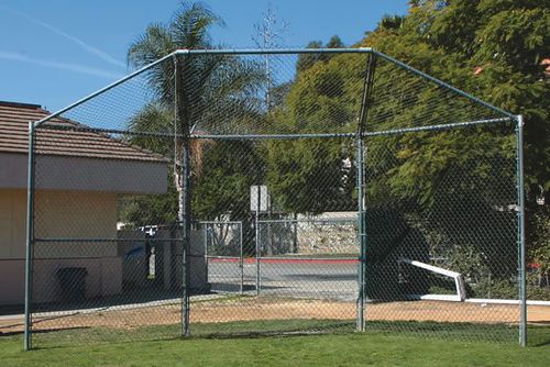 Porta multisport in metallo - BACKSTOP - progressive design playgrounds - fisso / nero / su prato