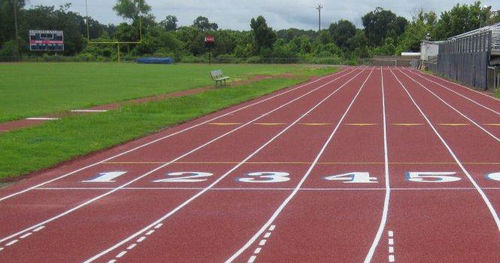 Pavimentazione sportiva da esterno - TRACK - No Fault - rivestita con vernice poliuretanica / professionale