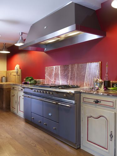Piano cottura a gas - CLUNY 1800 : MARRON GLACÉ 4 - LACANCHE - elettrico / con doppia alimentazione / per uso residenziale