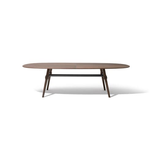 Tavolo contemporaneo - AGO - GIORGETTI - in legno compensato / in marmo / con supporto in noce
