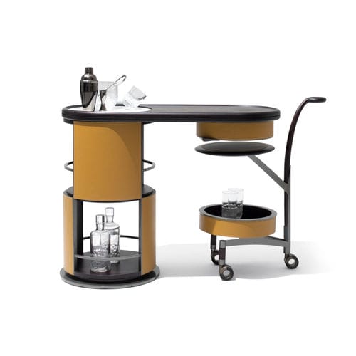 Mobile frigobar contemporaneo - HOST - GIORGETTI - in legno / in noce / in MDF