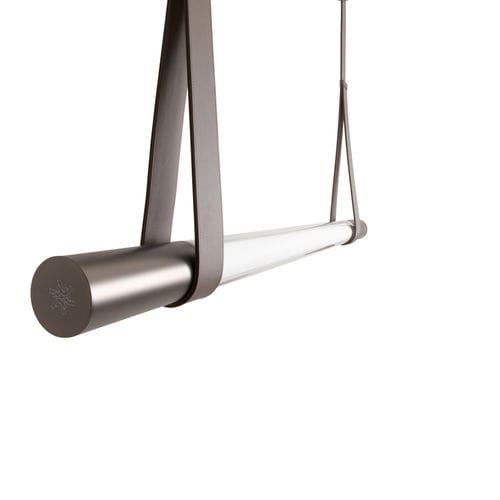 Lampada a sospensione - SLIVER - GIORGETTI - in vetro borosilicato / in pelle / contemporanea