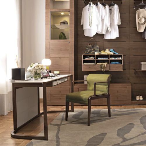 Sedia contemporanea - INA - GIORGETTI - da interno / in tessuto / in pelle