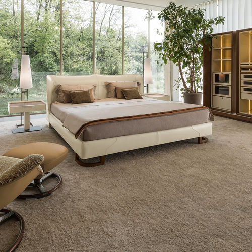 Letto matrimoniale - CORIUM - GIORGETTI - contemporaneo / imbottito / con testiera