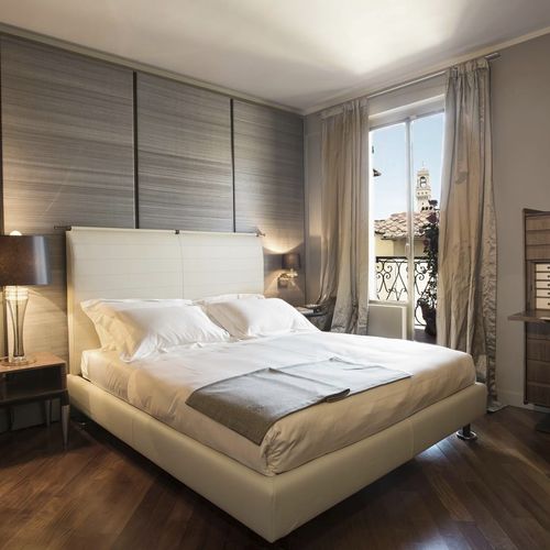 Letto matrimoniale - KAO - GIORGETTI - contemporaneo / imbottito / con testiera
