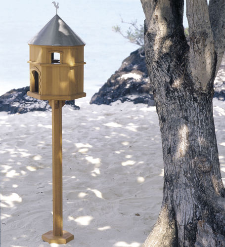 Nido per uccelli in teak - COLOMBIER - Tectona - autoportante