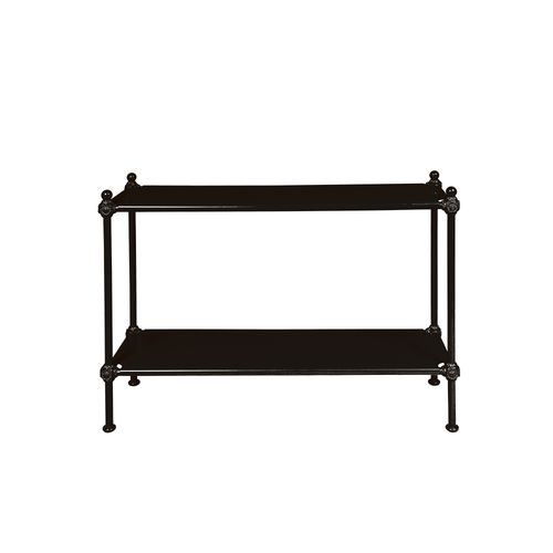 Consolle contemporanea - 1800 - Tectona - in alluminio laccato / con supporto in alluminio / rettangolare