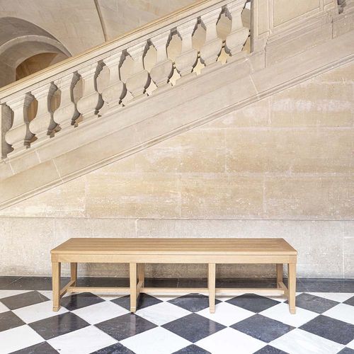 Panca classica - GRANDE ÉCURIE VERSAILLES - Tectona - in rovere / senza braccioli