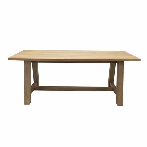 Tavolo contemporaneo - ARGOS - Tectona - in teak / con supporto in teak / rettangolare