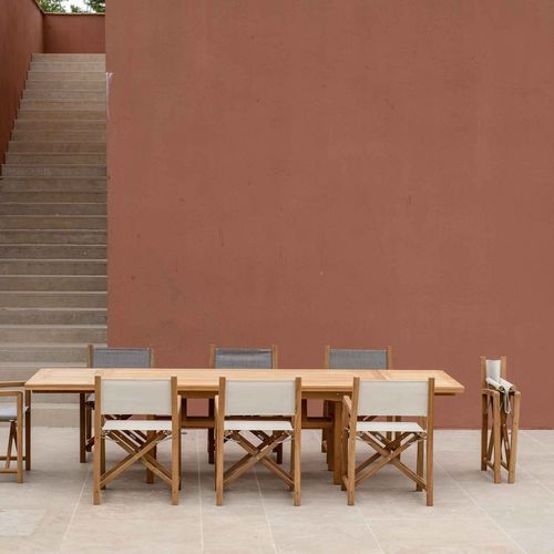 Poltrona contemporanea - SOUTHAMPTON - Tectona - in Batyline® / in teak / pieghevole