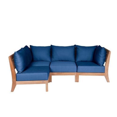 Divano modulare - EXETER - Tectona - contemporaneo / da giardino / in Sunbrella®