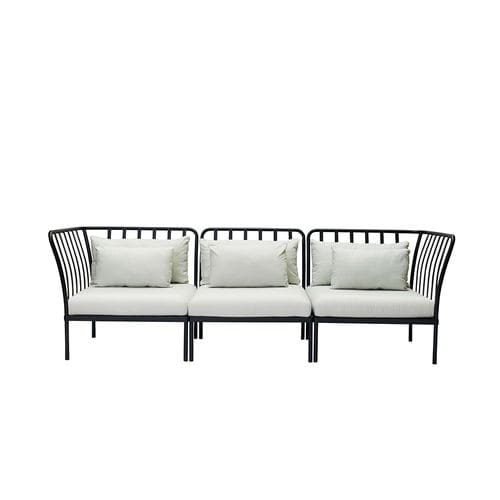 Divano modulare - CHELSEA - Tectona - contemporaneo / da giardino / in Sunbrella®
