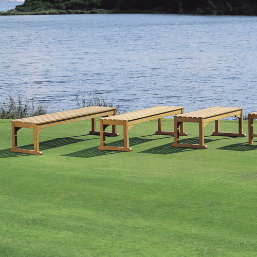 Panca da giardino classica - WILSON - Tectona - in teak