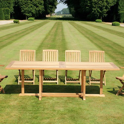 Tavolo contemporaneo - ARLINGTON    - Tectona - in teak / con supporto in teak / rettangolare