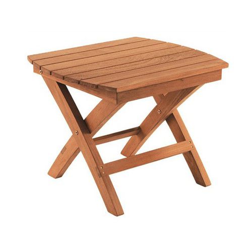 Tavolo d'appoggio classico - ADIRONDACK - Tectona - in teak / con supporto in teak / rettangolare