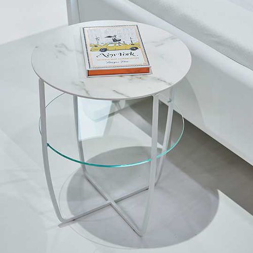 Comodino contemporaneo - PULSO - hülsta - in legno laccato / in quercia naturale / in vetro