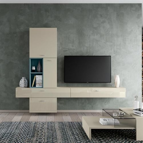 Parete attrezzata per soggiorno contemporanea - NO. 14 - hülsta - in legno / in vetro / per TV