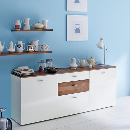 Credenza a muro - NO.14 - hülsta - contemporanea / in legno laccato / in noce