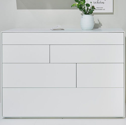 Cassettone contemporaneo - PULSO - hülsta - in legno laccato / con contenitore / con cassetti