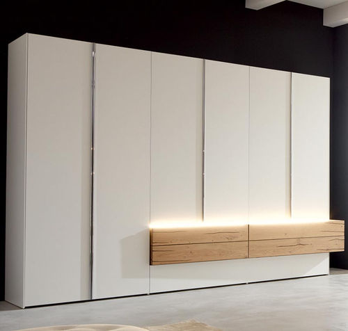 Armadio modulare - GENTIS - hülsta - contemporaneo / in legno laccato / in noce