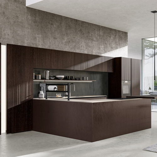 Cucina contemporanea - CX 18 - COMPREX - in legno / in pietra / in acciaio