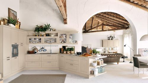 Cucina classica - AGNESE - CUCINE LUBE - in legno massiccio / con impugnature
