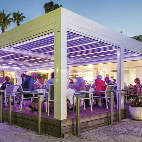 Veranda autoportante - CÔTE D’AZUR - FRANCE - Gibus SPA - in vetro / in metallo / per ristorante