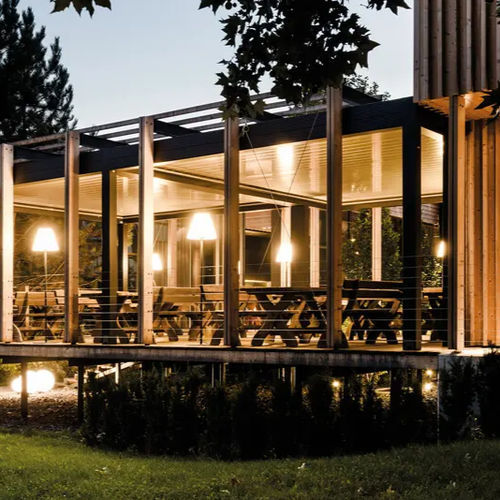 Veranda autoportante - ZGORNJA KUNGOTA - SLOVENIA - Gibus SPA - in vetro / in legno / in metallo