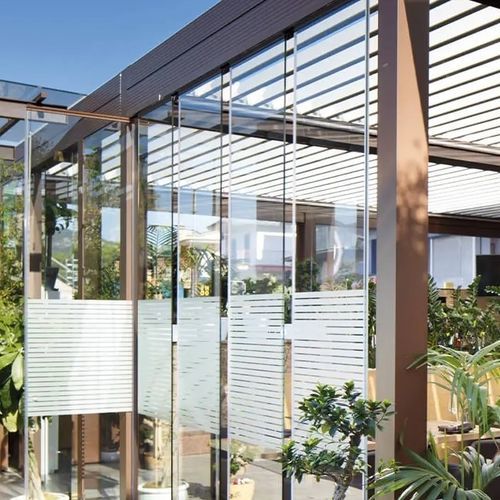 Veranda in vetro - NOLA - ITALY - Gibus SPA - in rovere / in acciaio inox / per ristorante