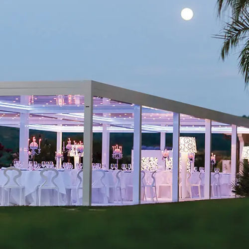 Pergola autoportante - SPIGNO SATURNIA - ITALY - Gibus SPA - in alluminio / a lamelle frangisole / bioclimatica