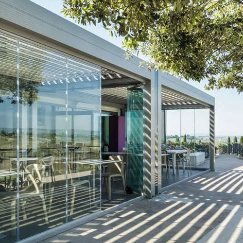 Veranda in vetro - TOSCANA- ITALY - Gibus SPA - in metallo / per edificio / professionale