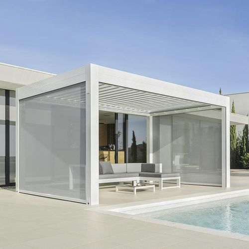 Pergola autoportante - VARIA - Gibus SPA - addossata / in alluminio estruso / a lamelle orientabili