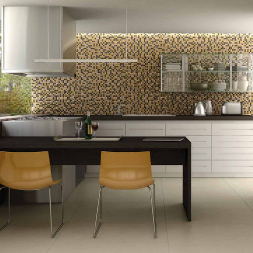 Mosaico in ceramica - TRIBAL CHIC - Appiani - metallizzato / da interno / da esterno