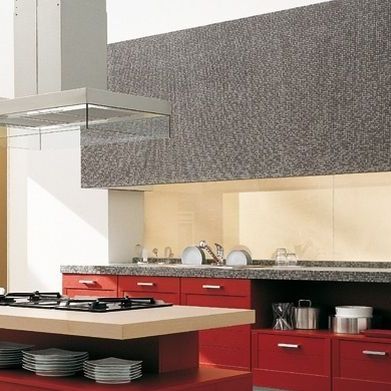 Mosaico in ceramica - PLUMBAGO - Appiani - testurizzato / semibrillante / da interno